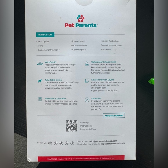 Pet Parents® Washable Dog Diapers (3pack) + Extenders 
NEW - Picture 9 of 10